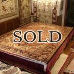 Esfahani Persian Rug Gallery
 ORIGIN: IRAN/ STYLE: HERIZ / DESIGN: GEOMETRIC
 PILE: WOOL / FOUNDATION: COTTON
 LENGTH FT: 11.38/ WIDTH FT: 8.27/ SQF: 94.12
 LENGTH M: 3.47 / WIDTH M: 2.52/ SQM: 8.74
 APPROX AGE: OVER 50 YEARS / APPROX KPSI: 90
 INVENT # 1099	

