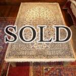 Esfahani Persian Rug Gallery
 ORIGIN: IRAN/ STYLE: KASHAN/ DESIGN: MEDALION
 PILE: WOOL/ FOUNDATION: COTTON
 LENGTH FT: 8.14/ WIDTH FT: 5.18/ SQF: 42.18
 LENGTH M: 2.48 / WIDTH M: 1.58/ SQM: 3.92
 APPROX AGE: OVER 25 YEARS/ APPROX KPSI: 250
 INVENT # 1034



