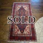 Esfahani Persian Rug Gallery
 ORIGIN: IRAN/ STYLE: BALUCHI/ DESIGN: TRIBAL
 PILE: WOOL / FOUNDATION: WOOL
 LENGTH FT: 5.77/ WIDTH FT: 2.89/ SQF: 16.67
 LENGTH M: 1.76/ WIDTH M: 0.88 SQM: 1.55
 APPROX AGE: OVER 25 YEARS / APPROX KPSI: 100
 INVENT # 1377

