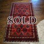 Esfahani Persian Rug Gallery
 ORIGIN: IRAN/ STYLE: BALUCHI/ DESIGN: TRIBAL
 PILE: WOOL / FOUNDATION: WOOL
 LENGTH FT: 6.17/ WIDTH FT: 3.44/ SQF: 21.25
 LENGTH M: 1.88 / WIDTH M: 1.05 SQM: 1.97
 APPROX AGE: OVER 25 YEARS / APPROX KPSI: 100
 INVENT # 1378

