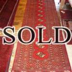 Esfahani Persian Rug Gallery
 ORIGIN: IRAN/ STYLE: BALUCHI/ DESIGN: TRIBAL
 PILE: WOOL / FOUNDATION: WOOL
 LENGTH FT: 9.68/ WIDTH FT: 3.18/ SQF: 30.80
 LENGTH M: 2.95 / WIDTH M: 0.97 SQM: 2.86
 APPROX AGE: OVER 25 YEARS / APPROX KPSI: 100
 INVENT # 1356	

